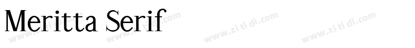 Meritta Serif字体转换